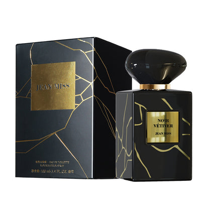 High End Empty Spray Luxury Bottles 100ml Custom Matte Black Flat Square Reusable Perfume Bottle With Box