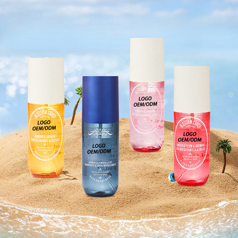 Wholesale Luxury 90ml Brazilian Splash Body Mist Bottle Quicksand Eau De Parfum with Long-Lasting Woodiness Scent for Women