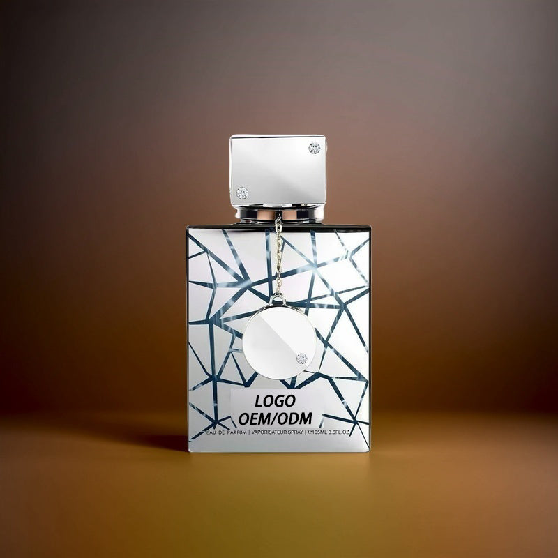 Wholesale 100ml Silver Electroplated Glass Fine Mist Atomizer Square Empty Refillable Perfume Spray Bottle for Women