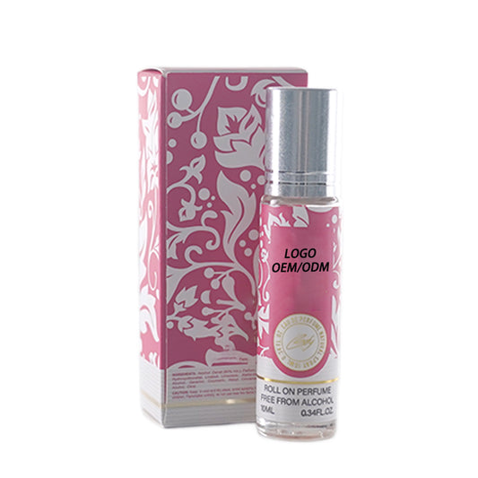 Luexscent 10ml Natural Pheromone Perfume for Women Pink Roll Ball Portable Air Freshening Moisturizing Odor Removal Mist Style