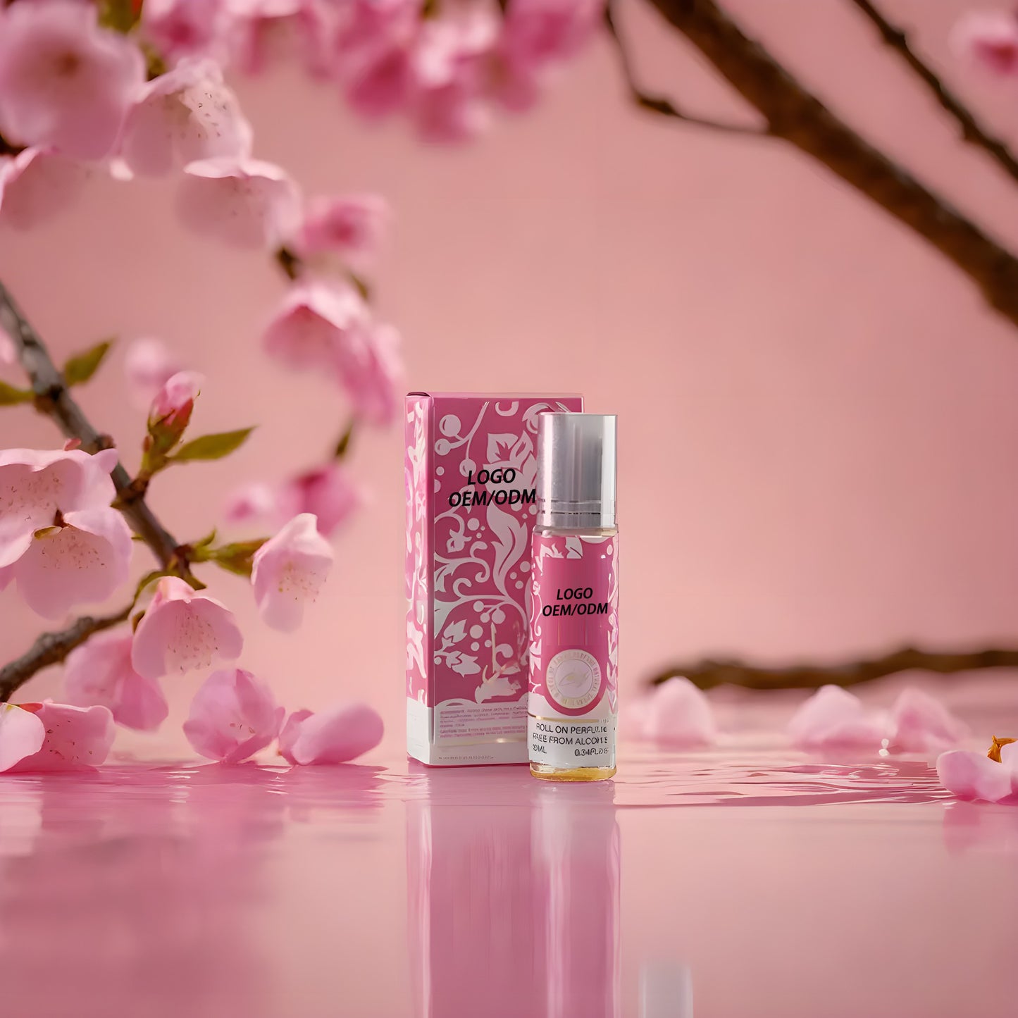 Luexscent 10ml Natural Pheromone Perfume for Women Pink Roll Ball Portable Air Freshening Moisturizing Odor Removal Mist Style