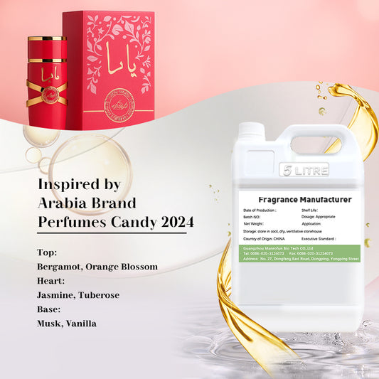 Candy Inspired Perfume Oil Sweet Fruity Citrus Rose Amber Scent Private Label Body Mist for Diffuser Industrial Flavor