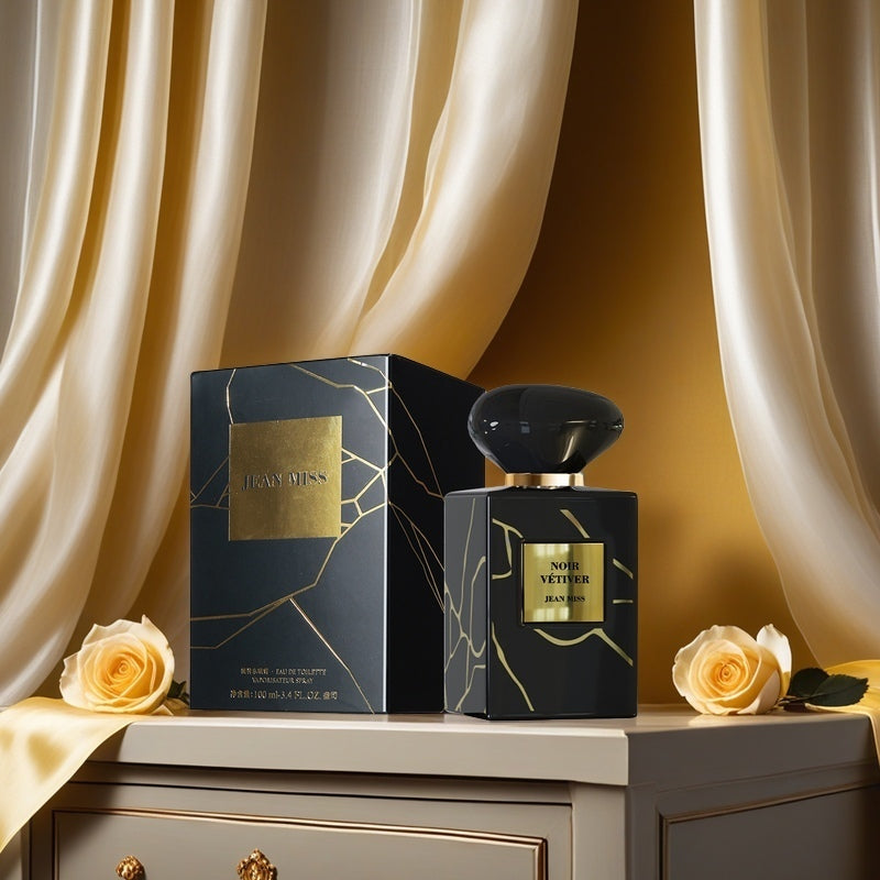 High End Empty Spray Luxury Bottles 100ml Custom Matte Black Flat Square Reusable Perfume Bottle With Box