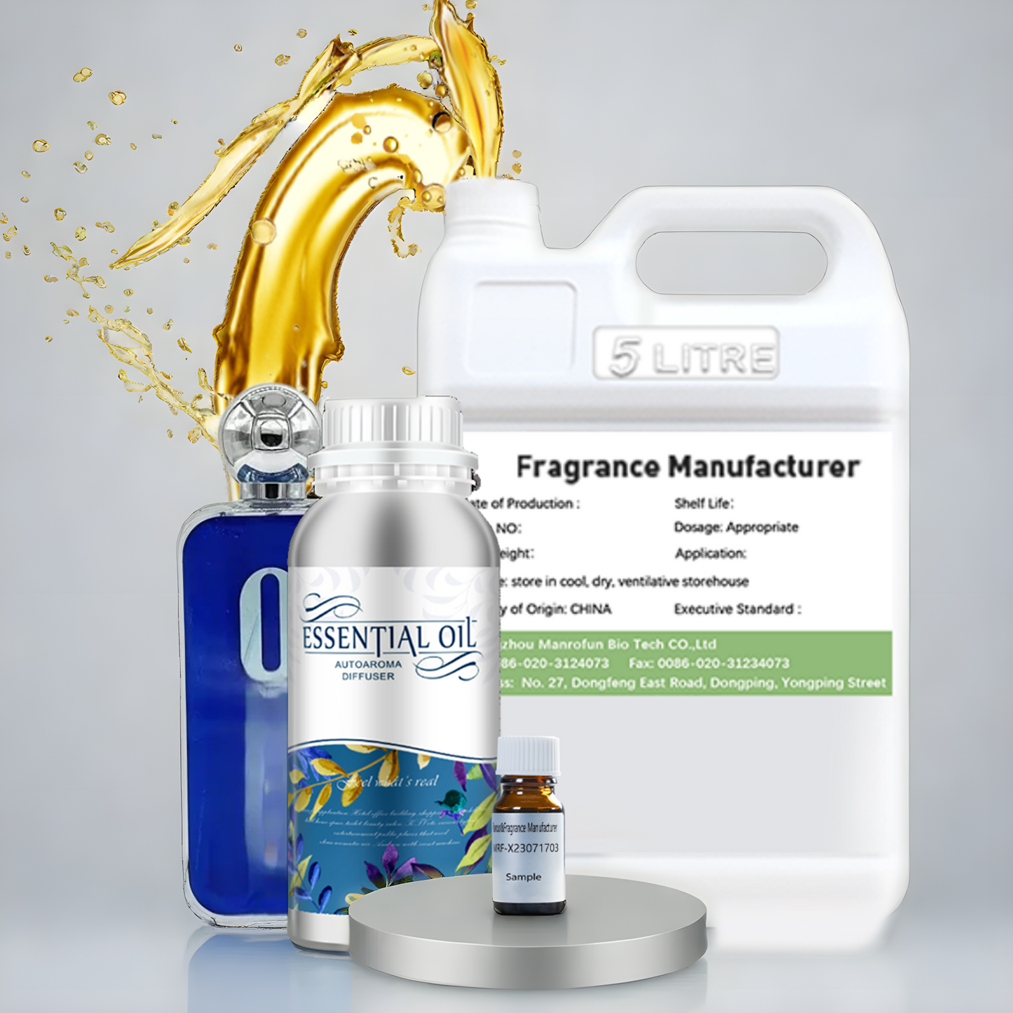 Original Factory Pure Aroma Oil Concentrated Fragrance Diffuser for Car Hotel Home Fresh Air Perfume Industrial Flavor