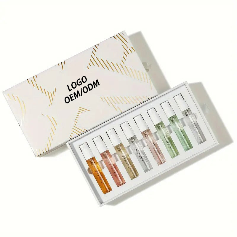 Luexscent Chic Floral Elegance Premium 5ml Sample Perfume Packaging Fragrance Packaging 2ml 5ml Perfume Bottle Drawer Box